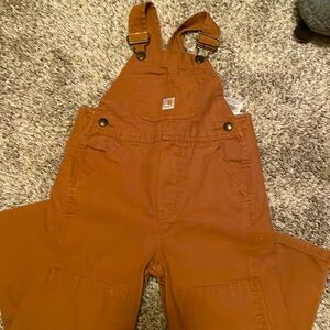 Size 3T Carhartt tan canvas overalls